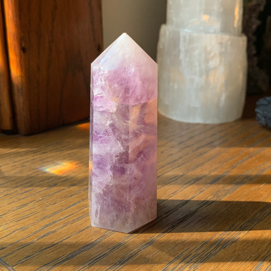 Amethyst x Flower Agate Tower