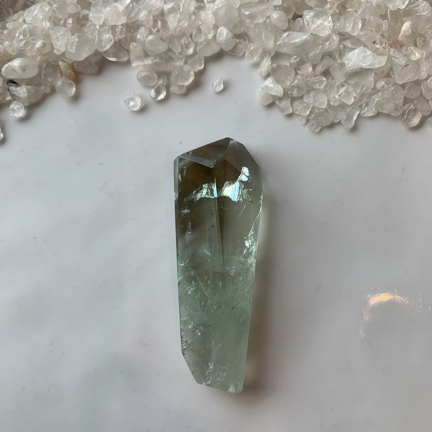 Natural Green Amethyst (Prasiolite) Freeforms