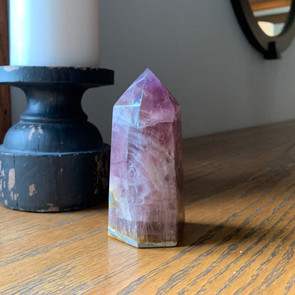 Rainbow Fluorite Towers - Green and Purple Family