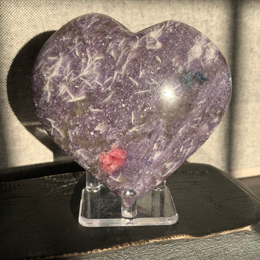 Extra Large Unicorn Stone Heart - OVER 1 LB!