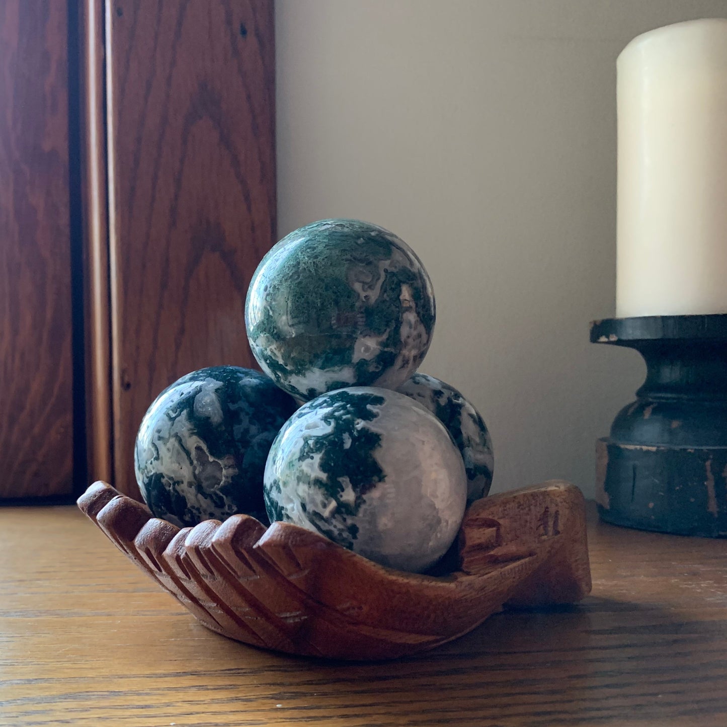 Moss Agate Spheres