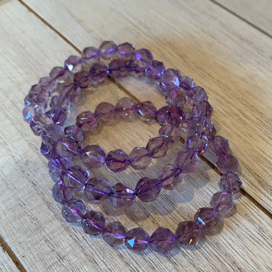 Faceted Amethyst Bracelets