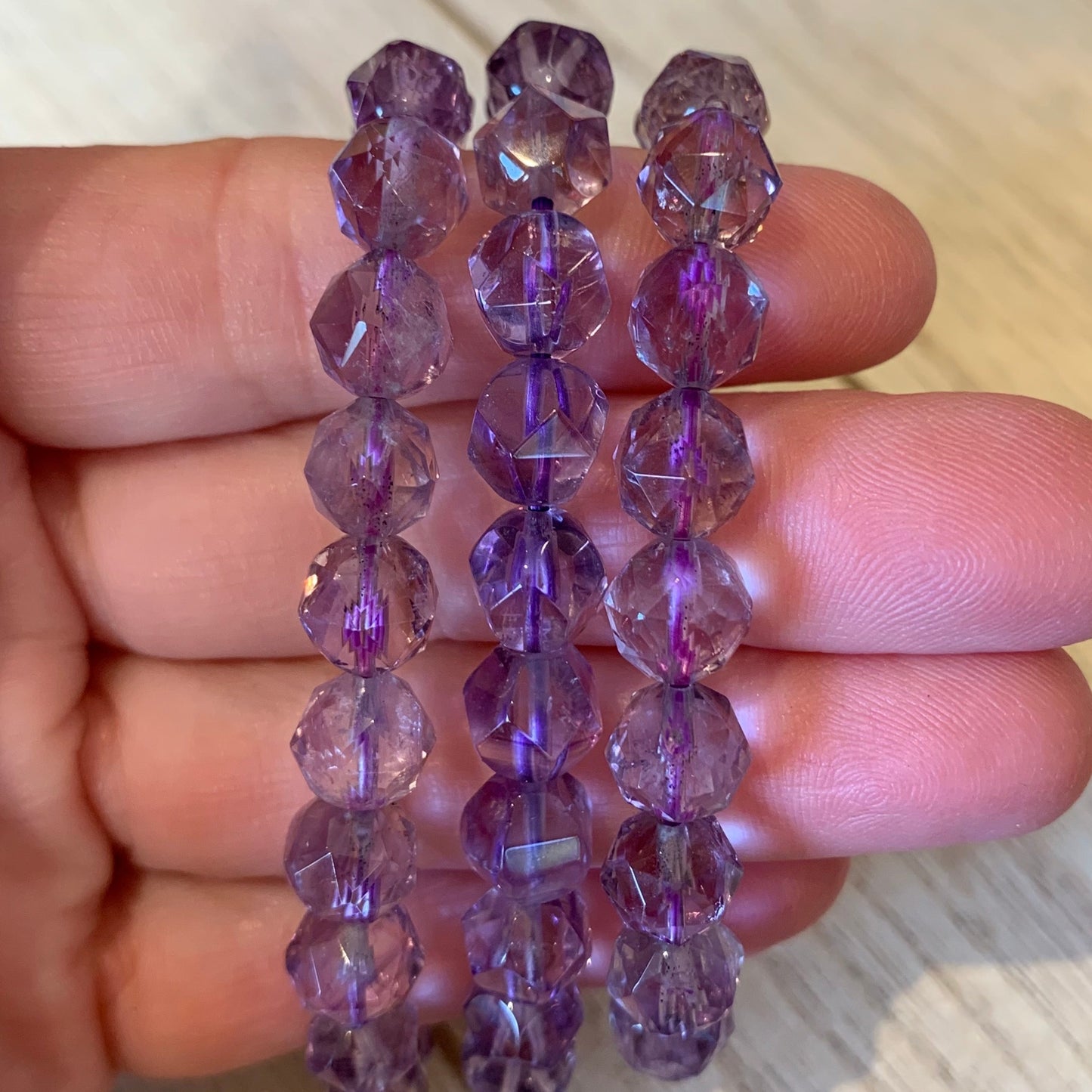 Faceted Amethyst Bracelets