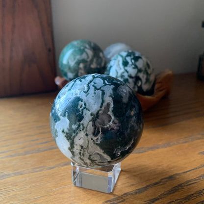 Moss Agate Spheres