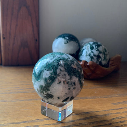 Moss Agate Spheres