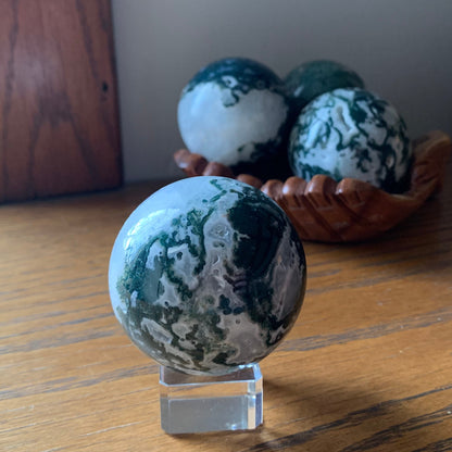 Moss Agate Spheres