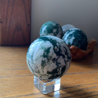 Moss Agate Spheres