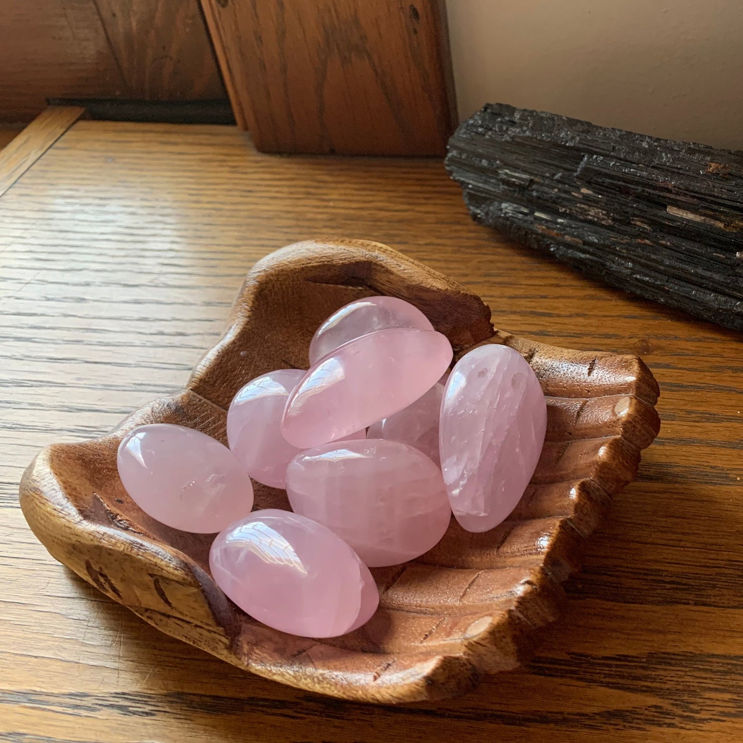 Mini Rose Quartz Palm Stones