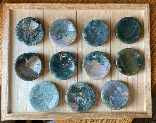 Moss Agate Mini Bowls / Plates