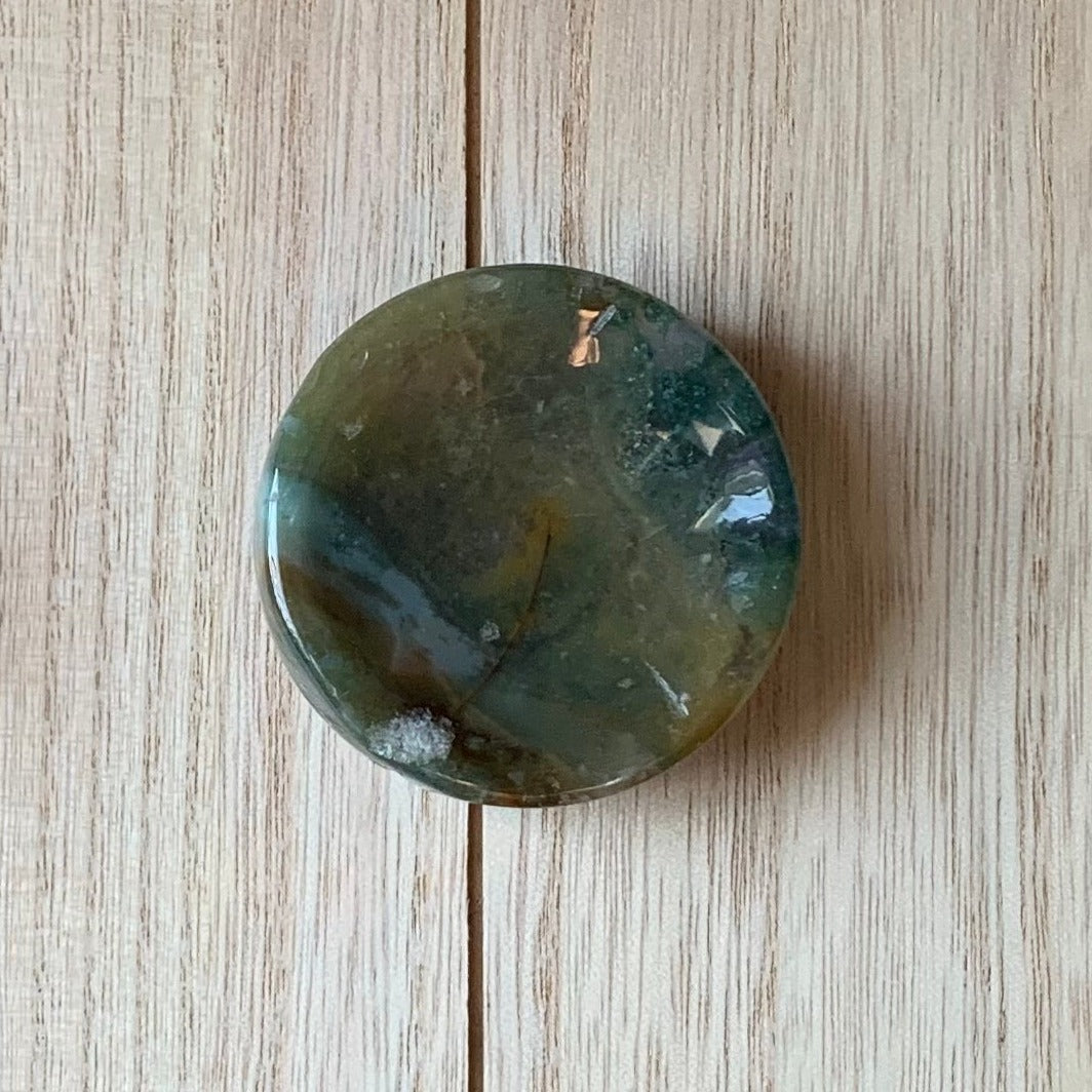 Moss Agate Mini Bowls / Plates