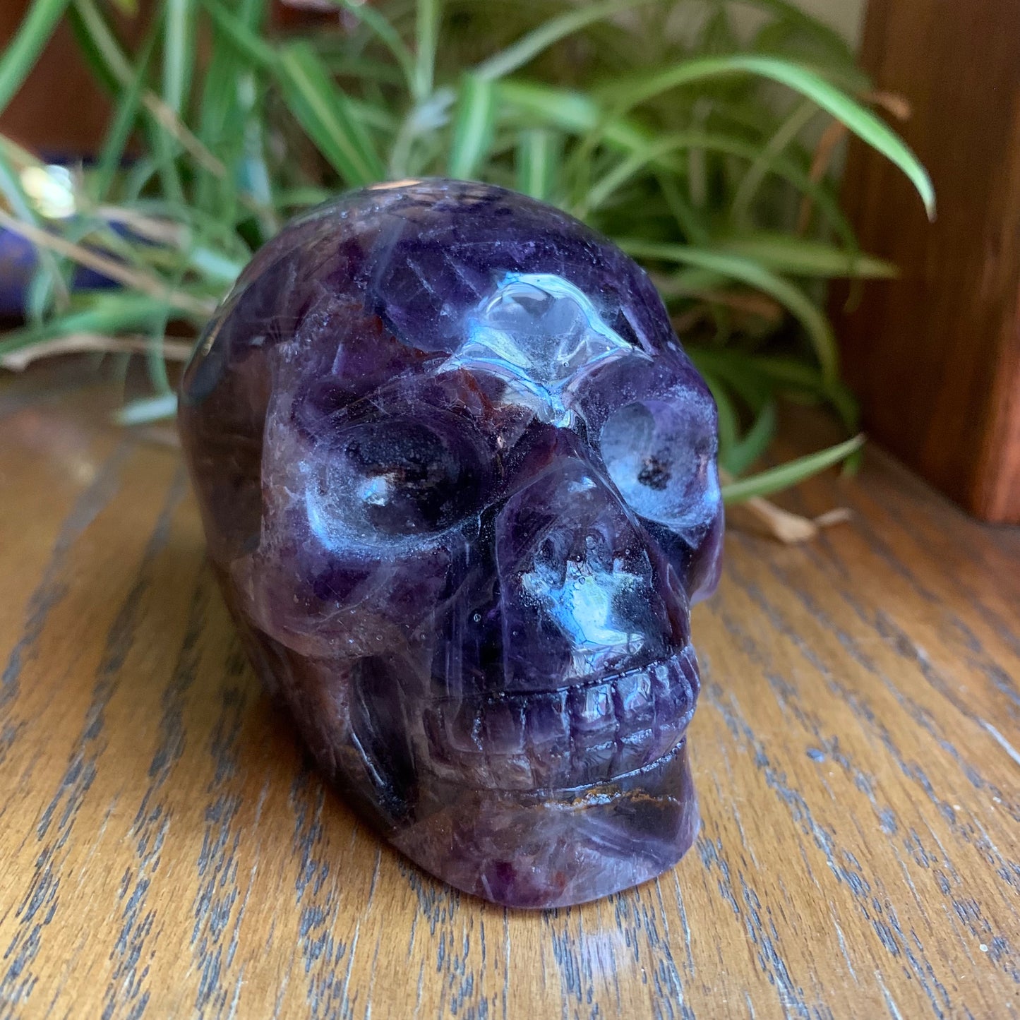 Chevron Amethyst Skull