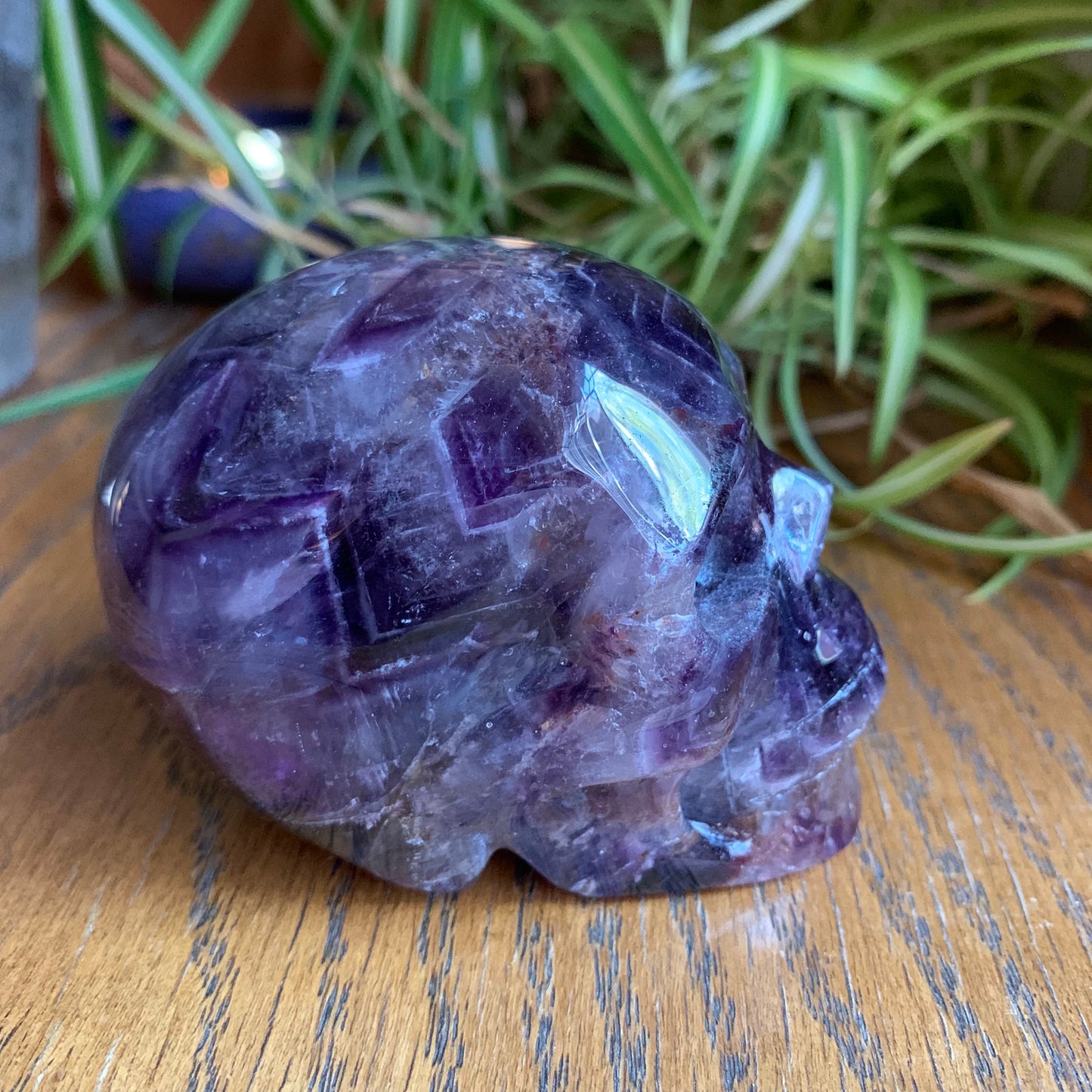 Chevron Amethyst Skull