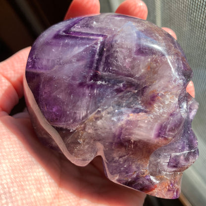 Chevron Amethyst Skull