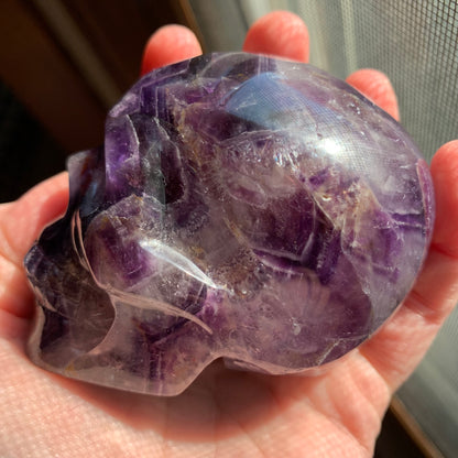 Chevron Amethyst Skull