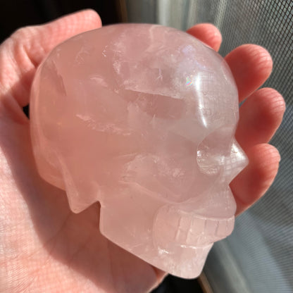 Rose Quartz Skull