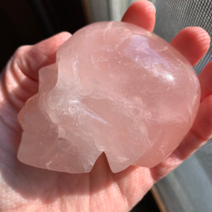 Rose Quartz Skull