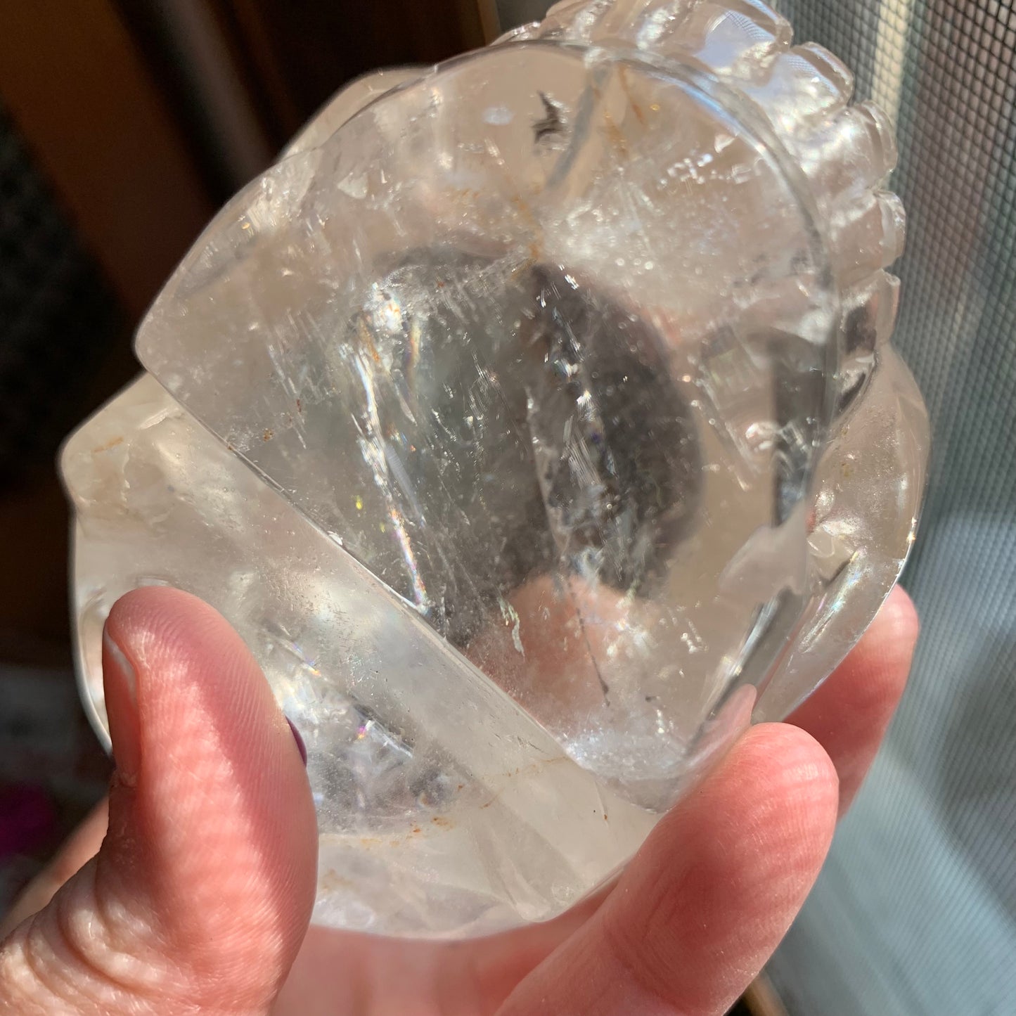 Clear Quartz Skull