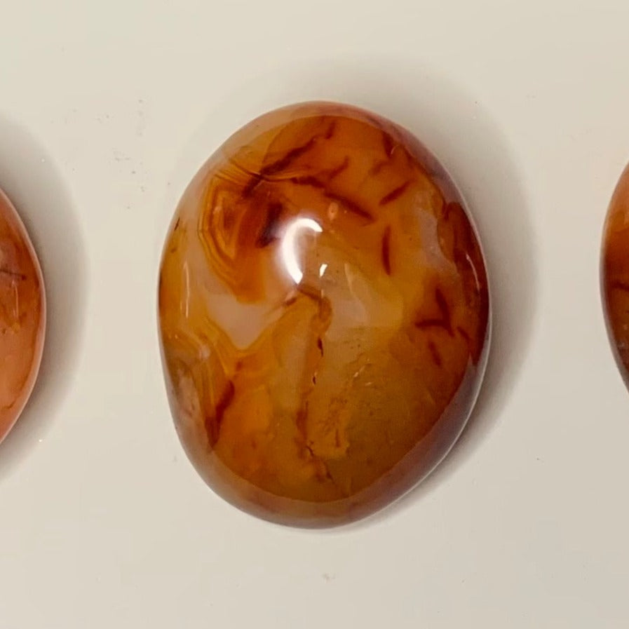 Carnelian Palm Stones + Eggs