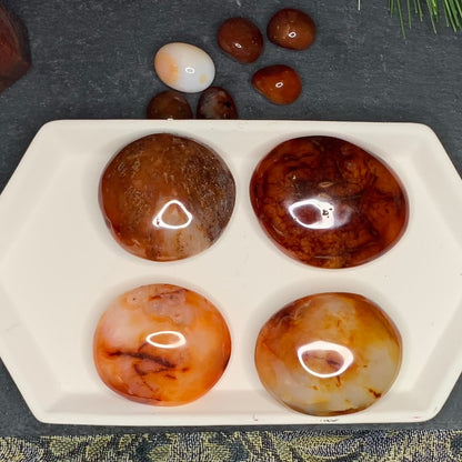 Carnelian Palm Stones + Eggs