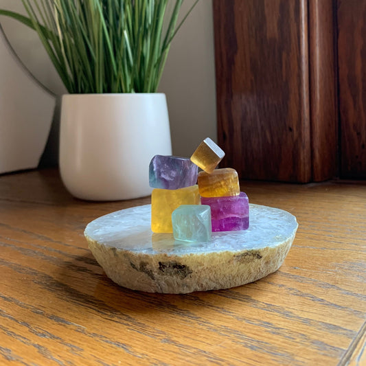 Fluorite Set of Mini Cubes