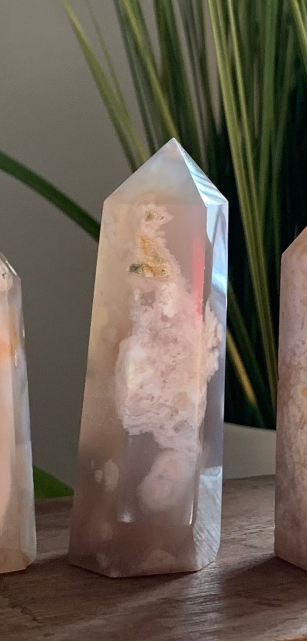 Mini Flower Agate Towers