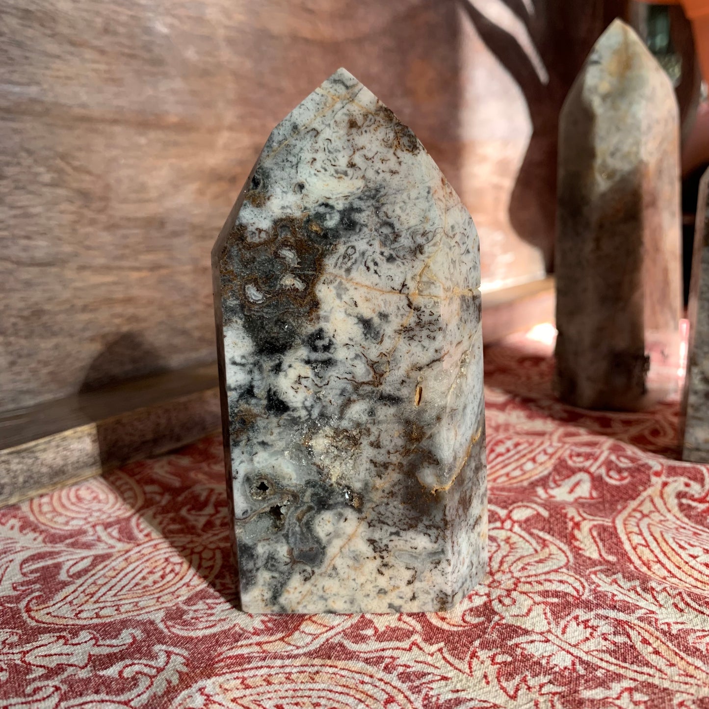 Brazilian Druzy Crazy Lace Jasper Towers