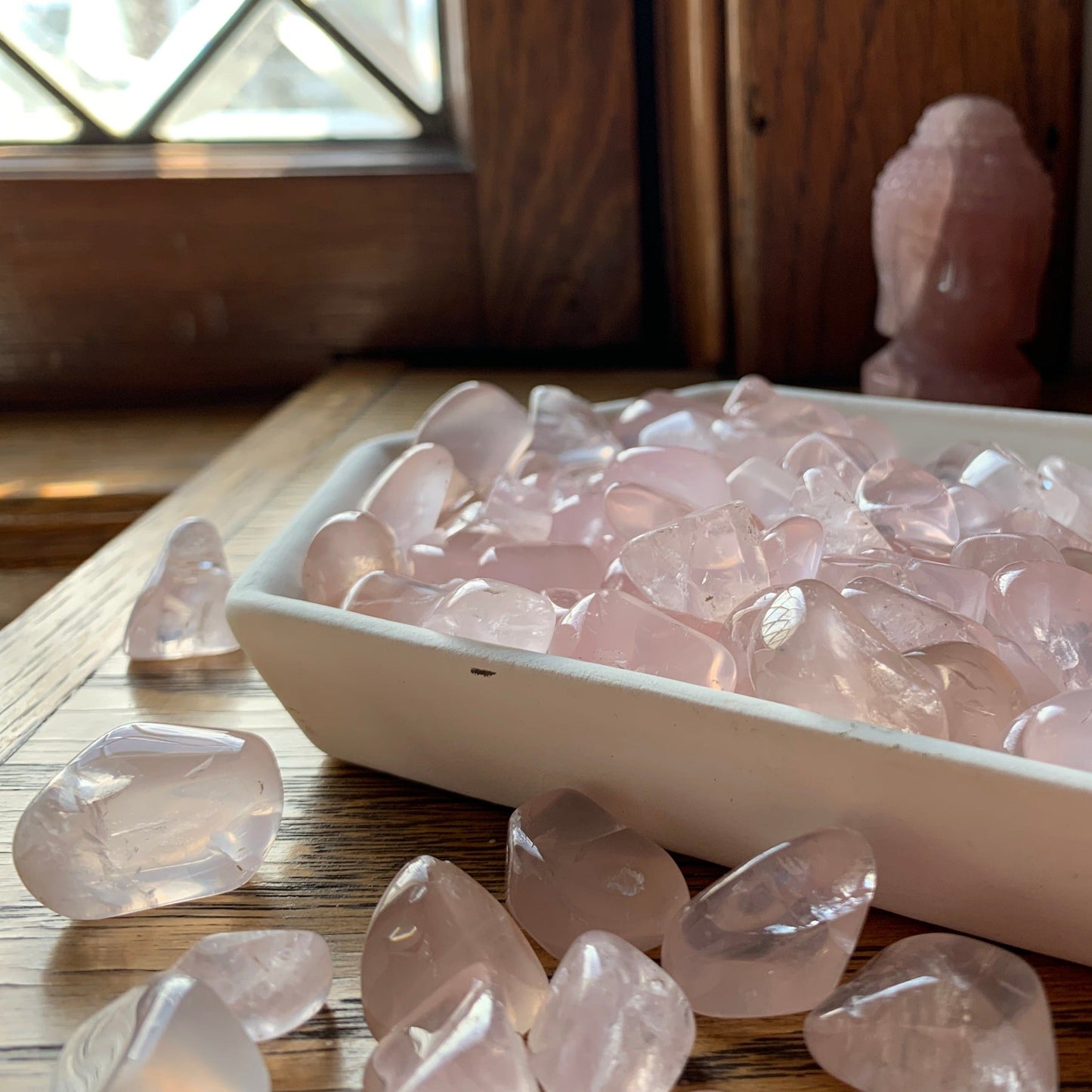 Rose Quartz Pebble Tumbles