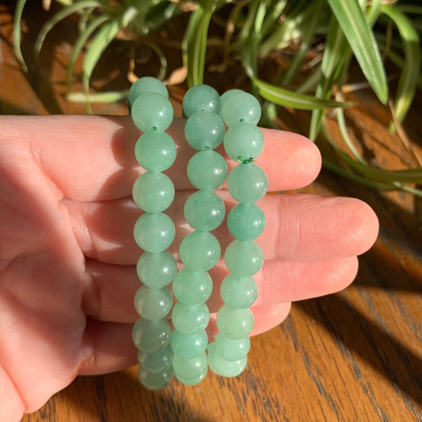 Green Aventurine Bracelets // 8.5mm bead + 7.5" bracelet