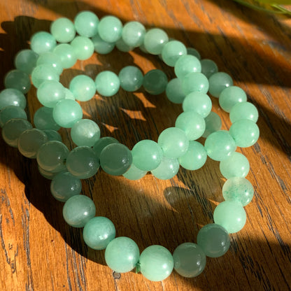 Green Aventurine Bracelets // 8.5mm bead + 7.5" bracelet