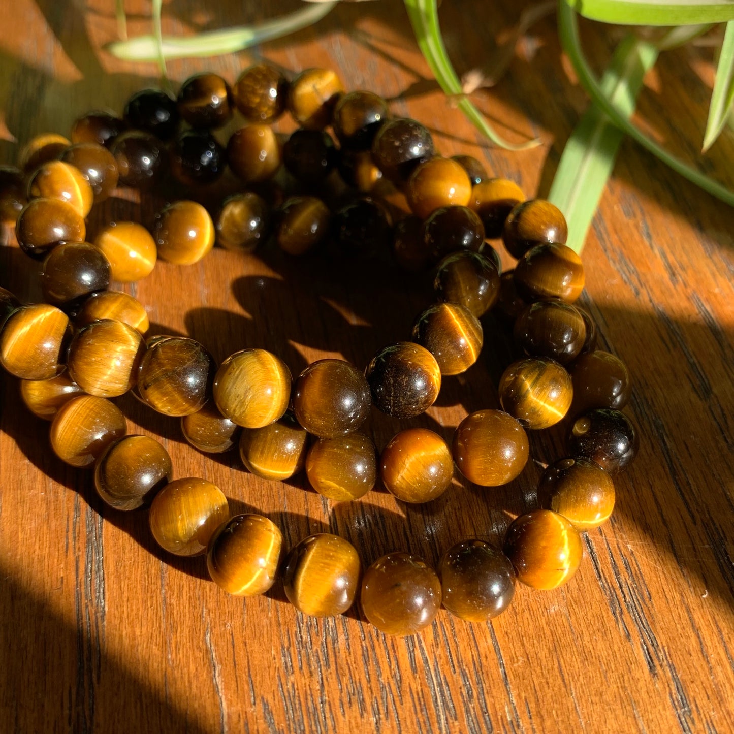 Tiger's Eye Bracelets // 8mm bead + 7.5" bracelet