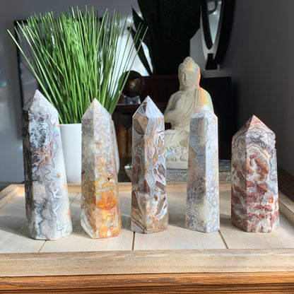 Crazy Lace Agate Towers (Lighter Tones)