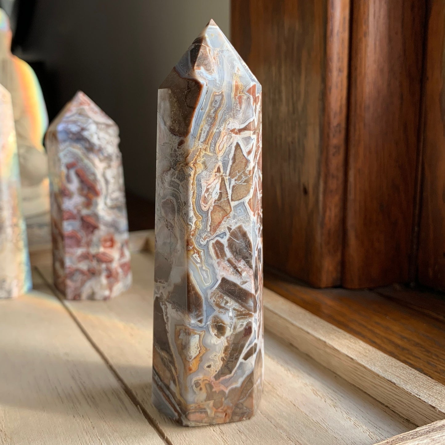 Crazy Lace Agate Towers (Lighter Tones)