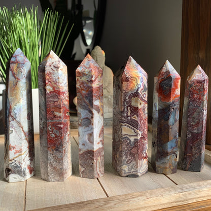 Crazy Lace Agate Towers (Darker Tones)