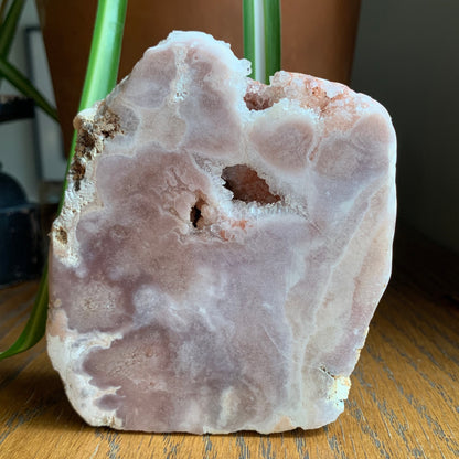 Standing Purple + Pink Amethyst Slab // Perfect for a Desktop // Double-sided Druzy + Sugar