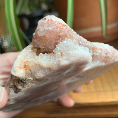 Standing Purple + Pink Amethyst Slab // Perfect for a Desktop // Double-sided Druzy + Sugar