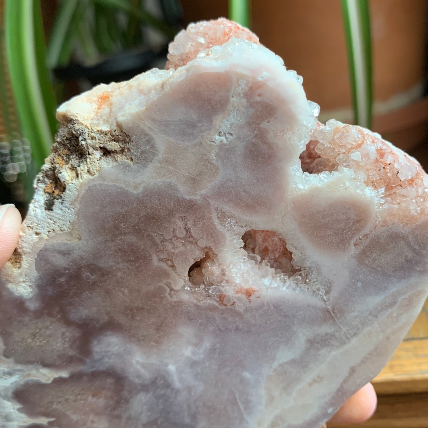 Standing Purple + Pink Amethyst Slab // Perfect for a Desktop // Double-sided Druzy + Sugar