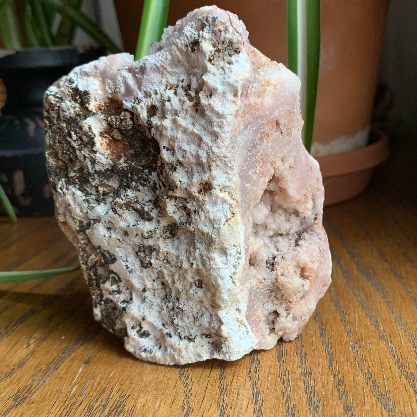 Standing Purple + Pink Amethyst Slab // Perfect for a Desktop // Double-sided Druzy + Sugar