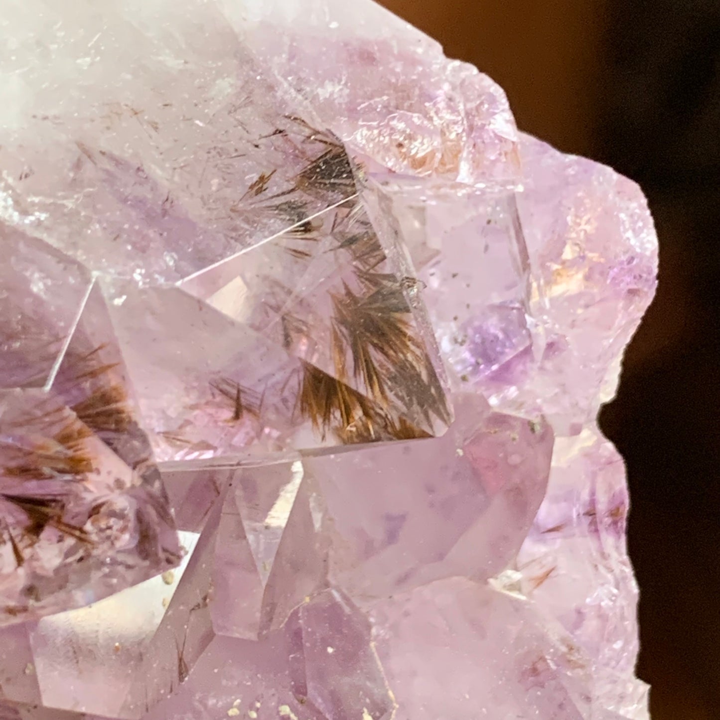 Amethyst Raw Cut Freeform with Goethite Inclusions