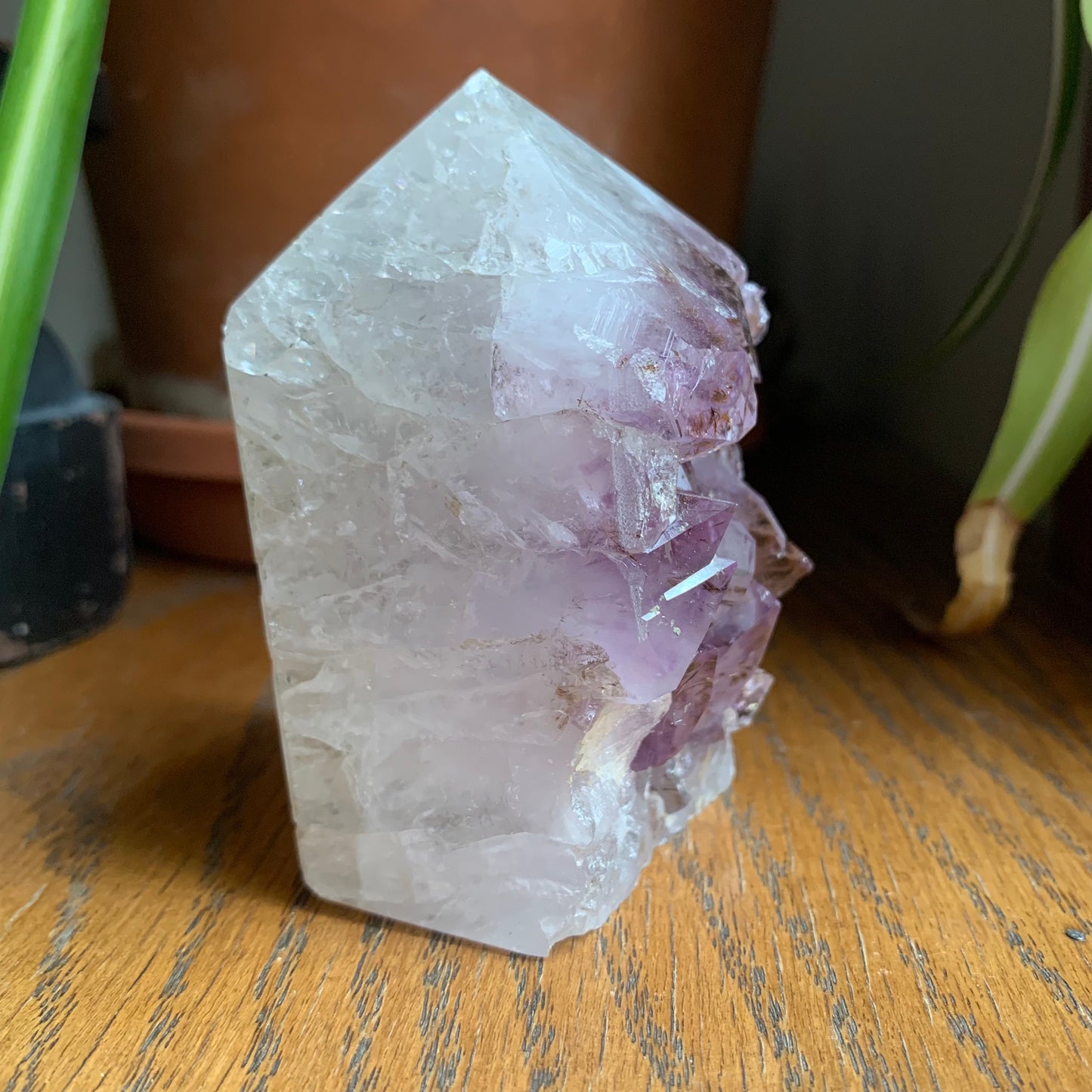 Amethyst Raw Cut Freeform with Goethite Inclusions