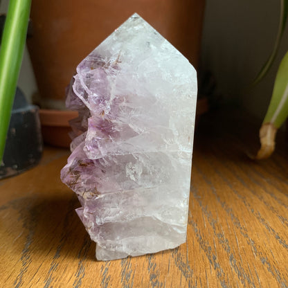 Amethyst Raw Cut Freeform with Goethite Inclusions