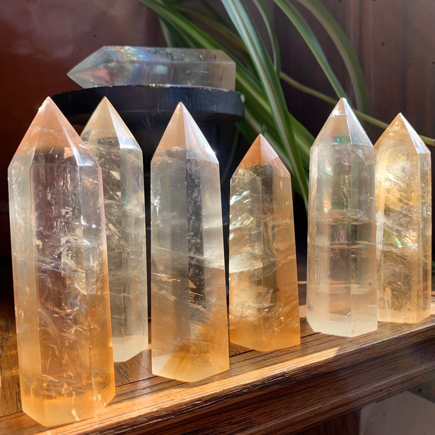 Honey Calcite Towers