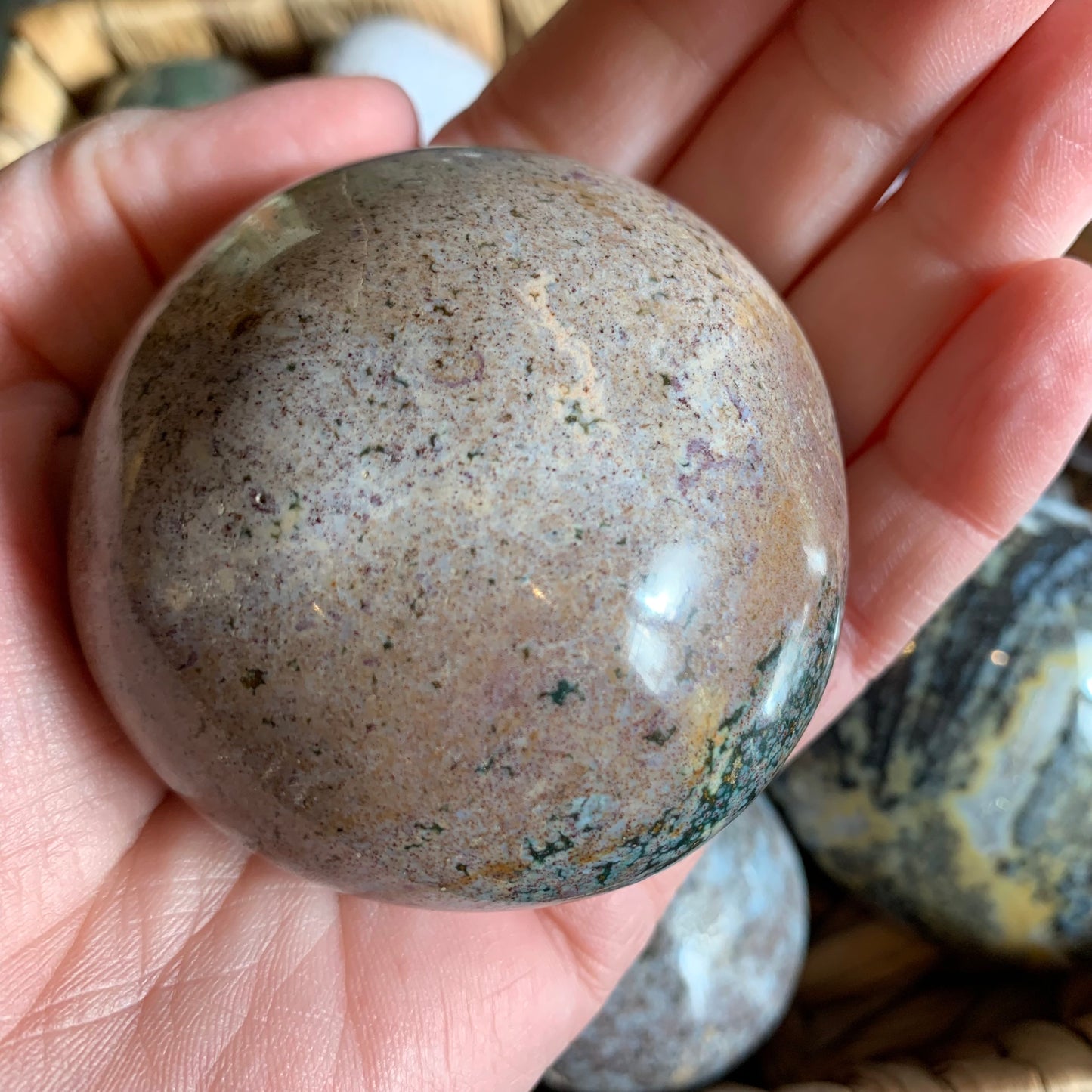 Ocean Jasper Palm Stones