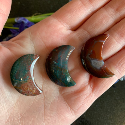 Ocean Jasper Moon + Star // Mini Celestial Set