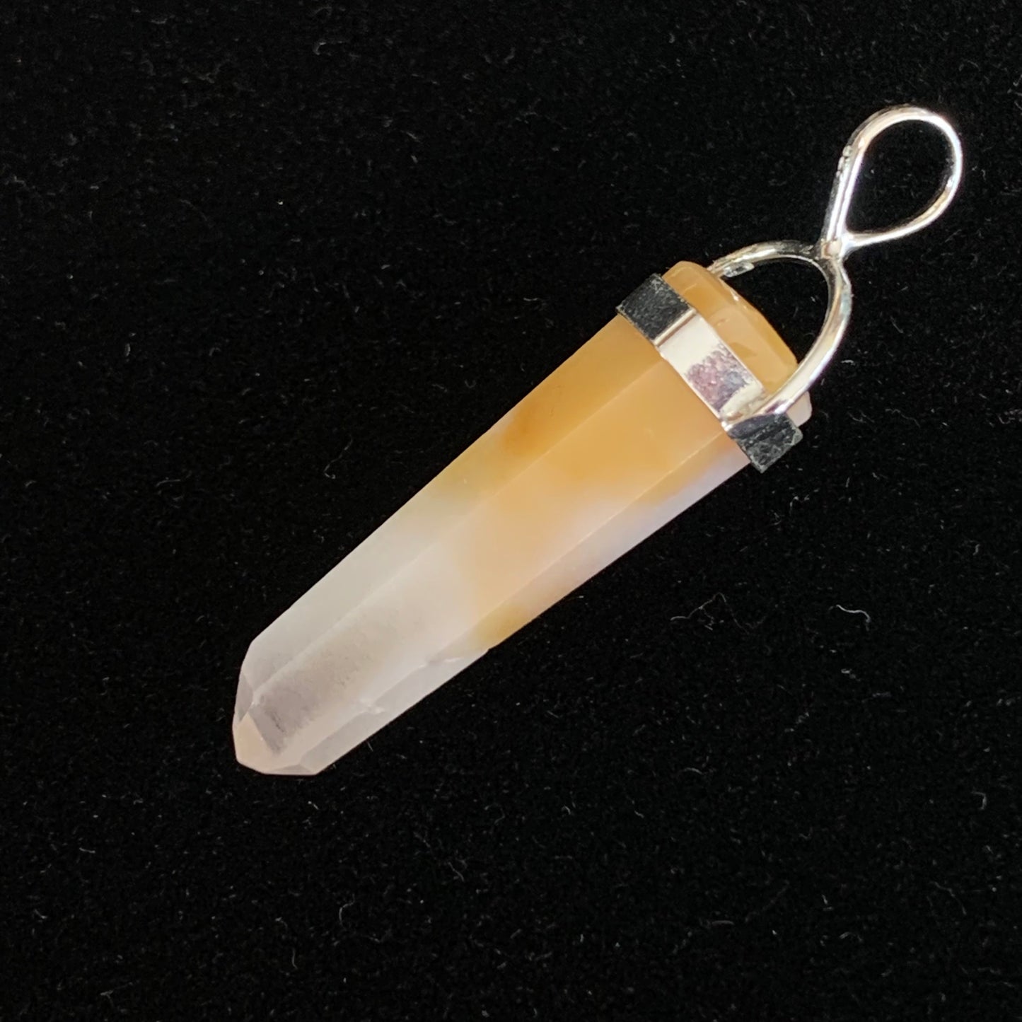 Amphibole Quartz Necklace // Angel Phantom Quartz Pendant + 18" sterling silver chain