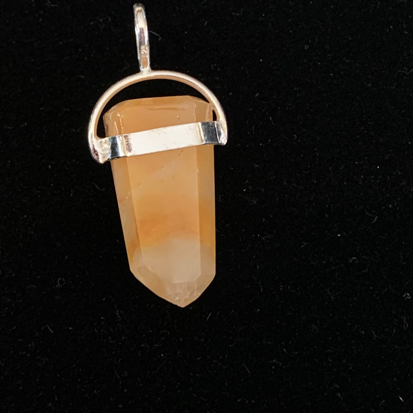 Amphibole Quartz Necklace // Angel Phantom Quartz Pendant + 18" sterling silver chain