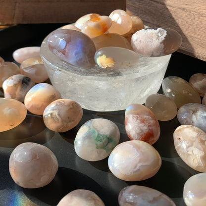 Flower Agate Tumbles