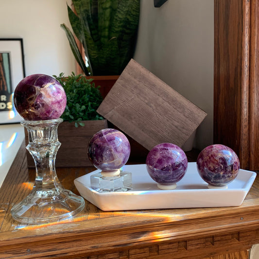 Purple Fluorite Spheres