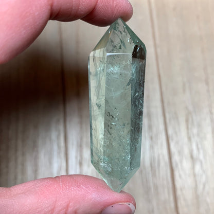 Natural Green Amethyst (Prasiolite) Double Terminated Points