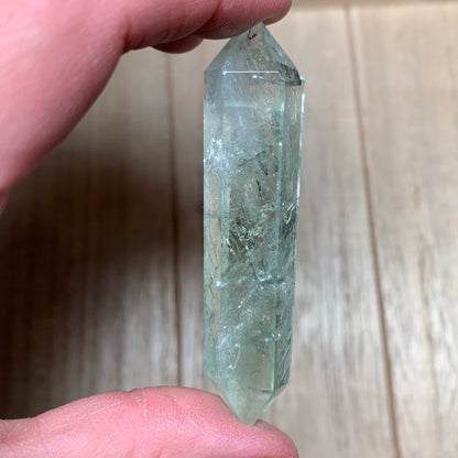 Natural Green Amethyst (Prasiolite) Double Terminated Points