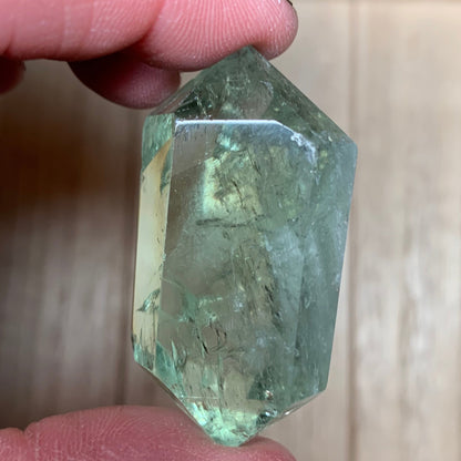 Natural Green Amethyst (Prasiolite) Double Terminated Points